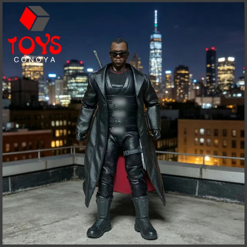 1/12 Scale Black Leather Coat Cloth Coat Clothes Model Fit 6'' Notaman Romankey Male Soldier Action Figure Body