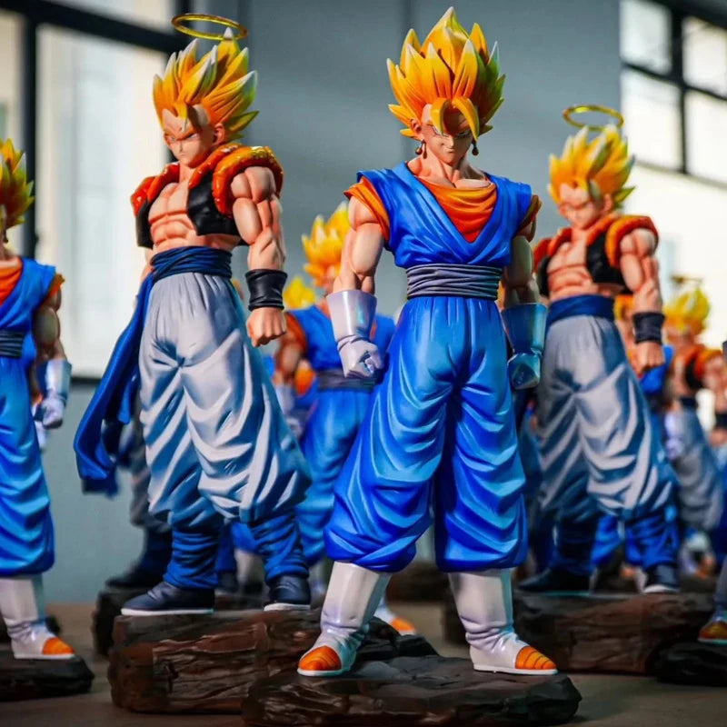 30cm Dragon Ball Jt Gogeta Figuras Dbz Super Saiya Vegetto Mountain And River Twin King 3.0 Action Figures Model Toys Kids Gift