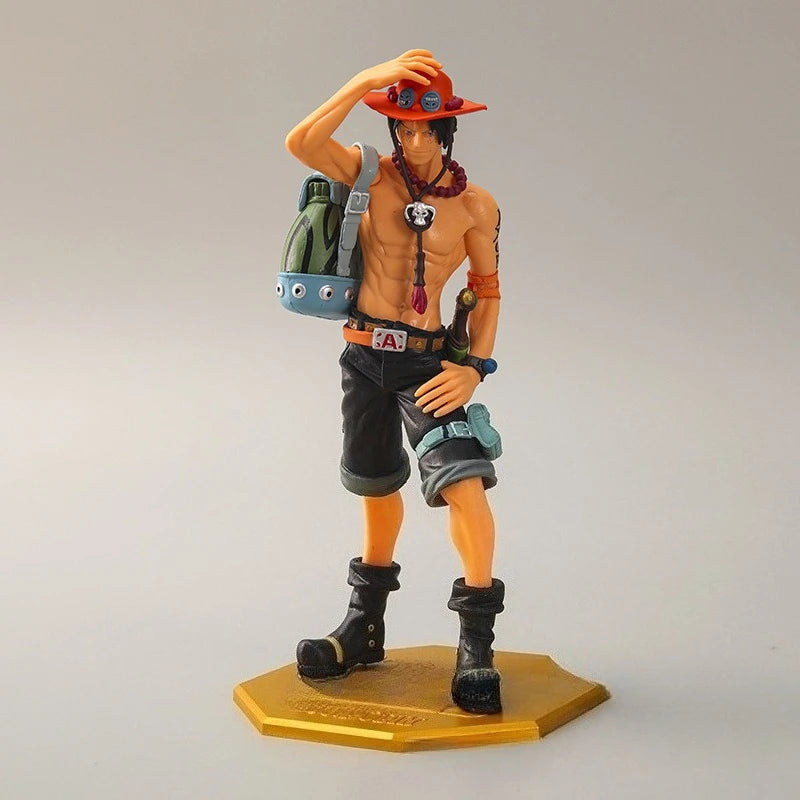 Figure One Piece DX10th Anniversary Fire Fist Escal D Ace Luffy Brother Toys Japan Anime Collectible Figurines PVC Model Toy