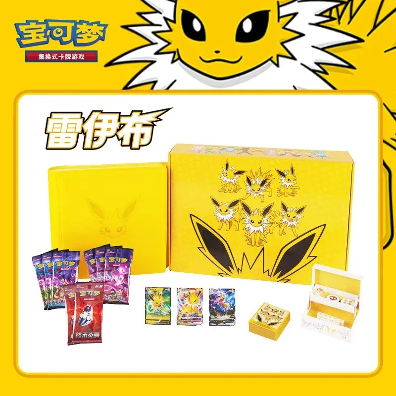 Pokemon TCG Eevee Cards Collection Simplified 6.0 Advanced Special Chinese Edition Custom Set Game Collection Toys Box Gift