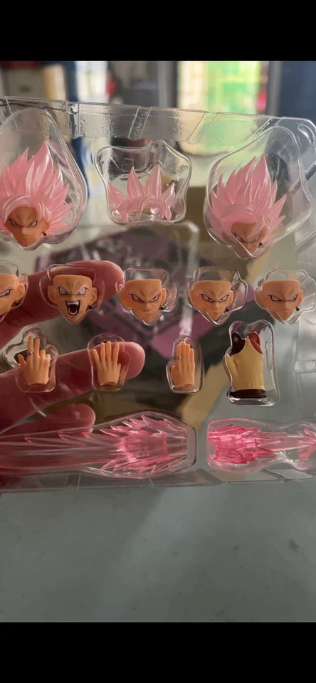 В наличност DL Zamasu Head Аксесоари за екшън фигурки CUSTOM Dragon Ball Z SHF Super Saiyan Rosé Son Goku Черно Аниме Модел играчки
