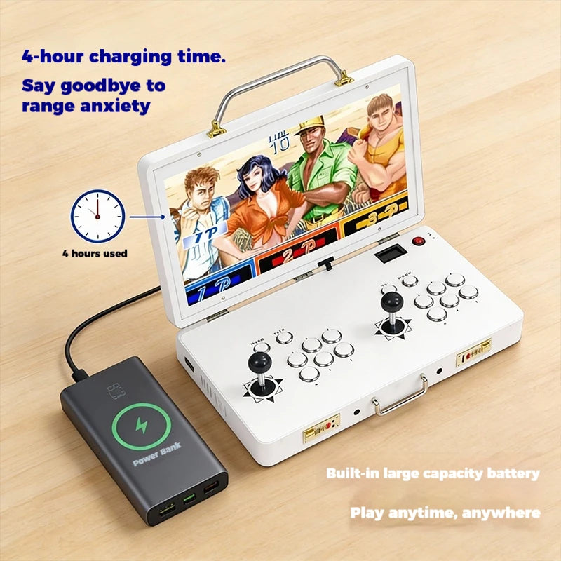 2026 New 14-inch Large Screen Home Game Console for Two-Player Fighting Built-in Games No Lag Street Fighter Arcade Game Console