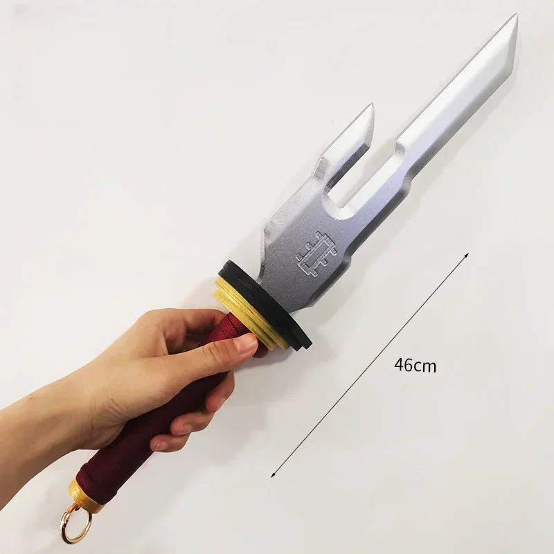50 cm/19,68 Zoll Jujutsu Youyun Dreiteiliger Stock Anime Peripheriegeräte Echte Größe Japanische Katana Cosplay Waffe Requisiten Ornament Spielzeug