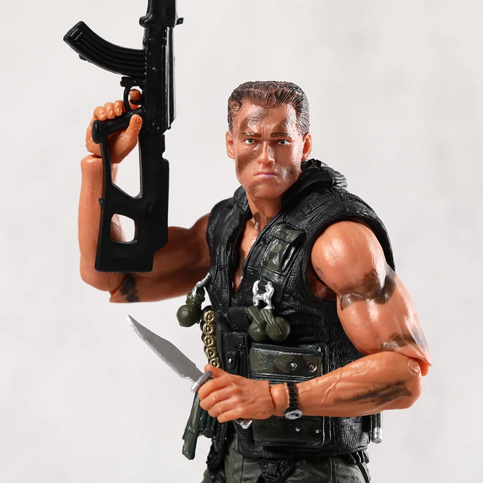 NECA Commando Schwarzenegger John Matrix PVC Action Figure Model Collection Gift Toy