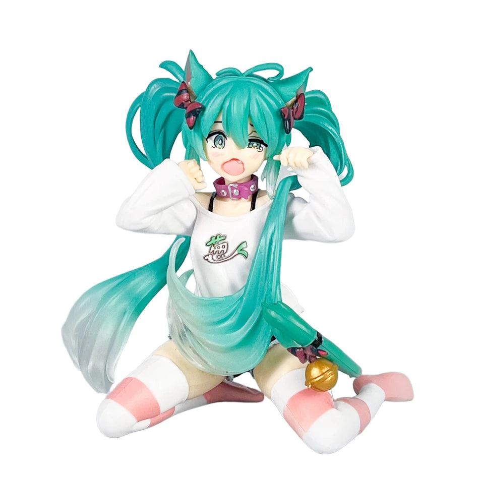 21 cm Sexy Girl Miku Anime Figur Mode Subclture Miku Actionfigur Weihnachtsgeschenk PVC Sammlung Modell Puppenspielzeug