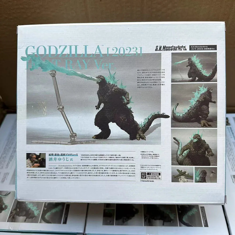 Blue S.H.MonsterArts Godzilla -1.0 2023 Anime Figure Godzilla Action Figure Model Toys Joint Movable Doll Room Ornament Gift