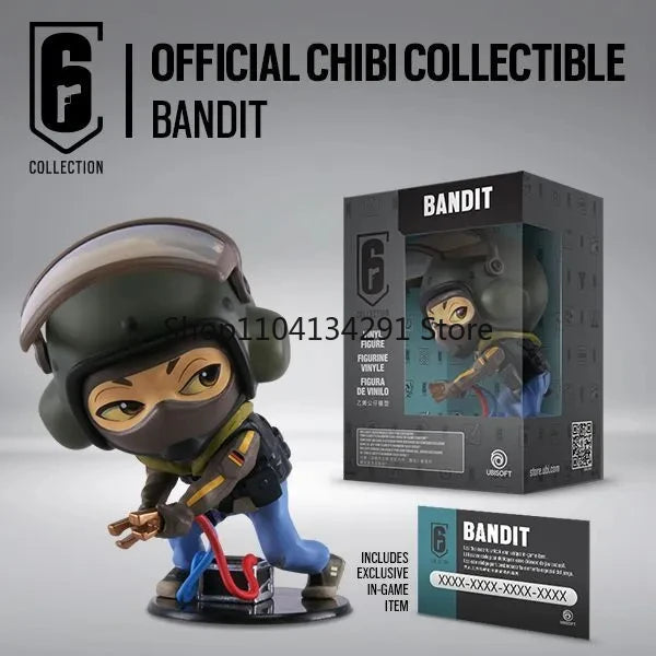 10cm R6 Rainbow Six Siege Figure Blitz Montagne Bandit Caveira Thermite Ash Action Figure Q Version Collection Decora Toys Gifts