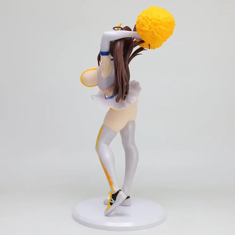 25cm Japanese Anime Sunshine Cheerleader Figure Sexy Girl Figurine Gk Statue Model Doll Collection Room Decora Desk Toys Gift