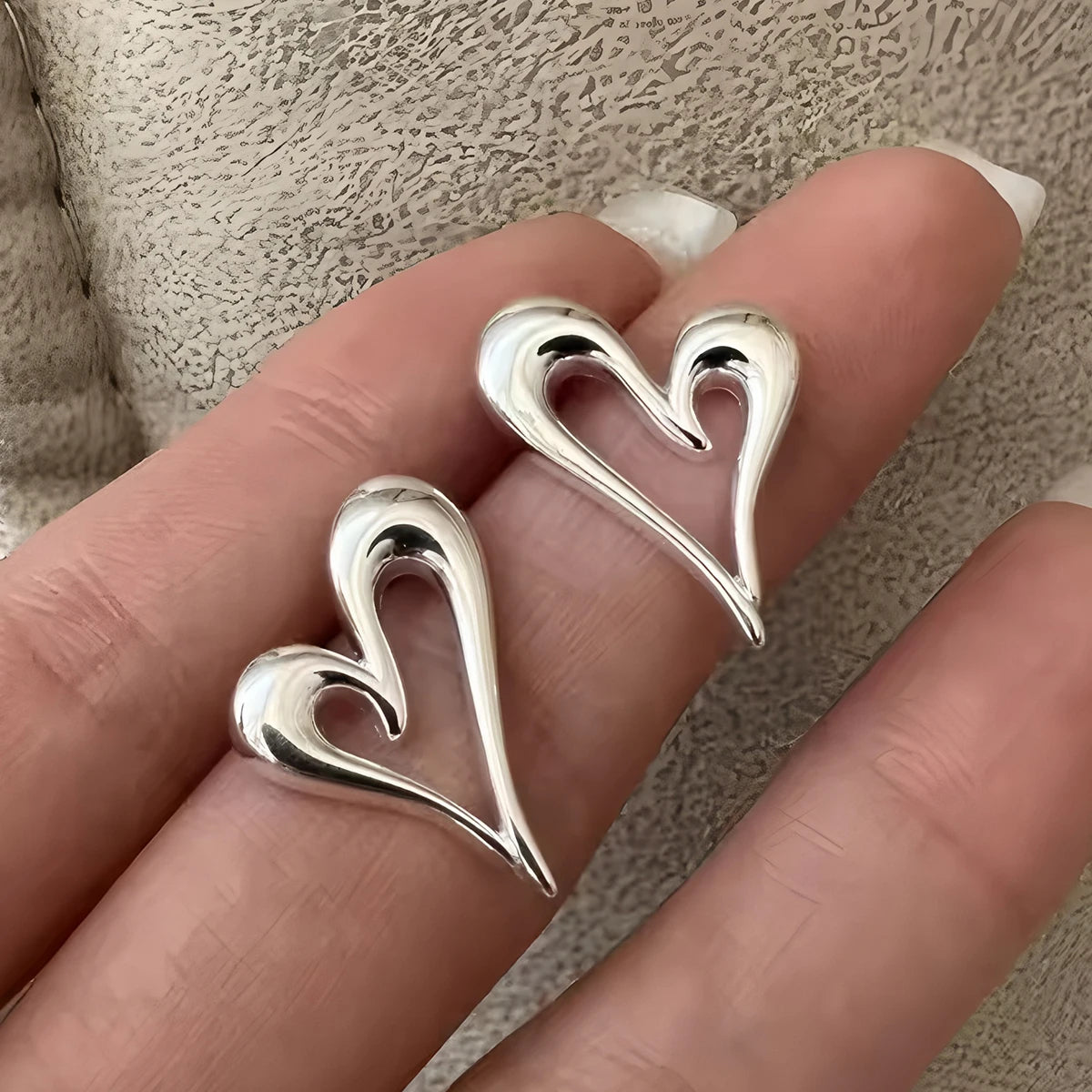 VENTFILLE 925 Sterling Silver Chunky Hoop Earrings for Women Geometric Circle Punk Ear Jewelry Party Gifts 2023 New Dropshipping