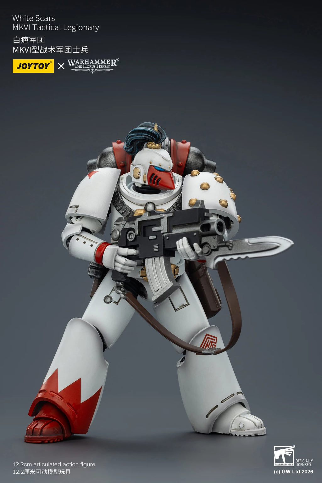 【Pre-sale】JOYTOY Warhammer40K The Horus Heresy White Scars MKIll Tactical Legionary MKVI Tactical Legionary 1/18 Action Figure