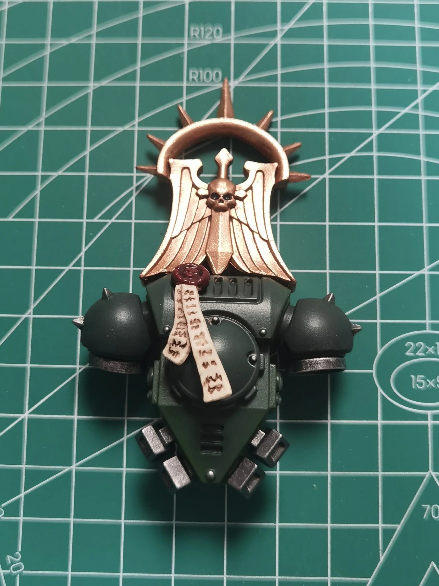 【На склад】 JOYTOY Warhammer 40K 1/18 Екшън фигурка Dark Angels Master Lazarus Модел играчка момче подаръци 3.75 инча