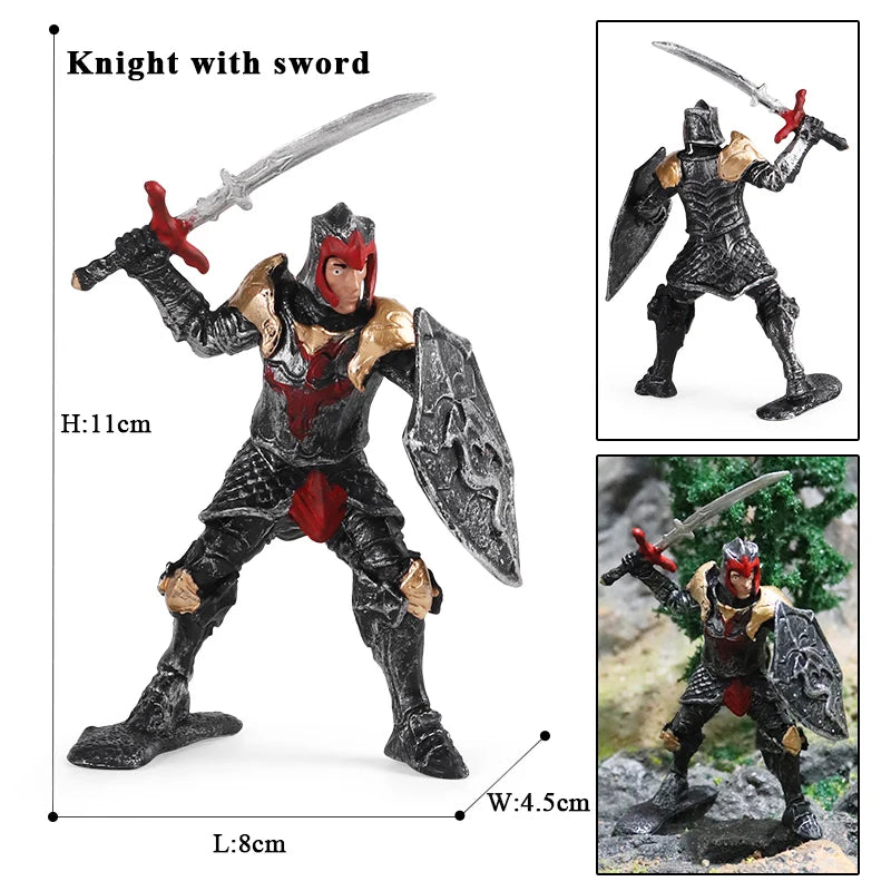 Oenux Gryphon Riders Griffon Knight Crossbowmen Berserkers Action Figures Soldiers Model PVC Collection Miniature Game Kids Toy