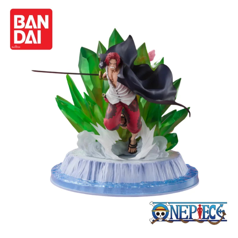 In Stock Original Bandai One Piece Shanks and Uta Figurine 100% Genuine Collectible Anime Merchandise Boys Favorite Gift Model