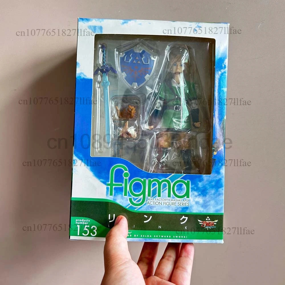 Figma 153 The Legend of Zelda 153 Skyward Sword 14cm Link Action Figure Model Toy Joint Movable Doll Room Ornament Gift For Kids