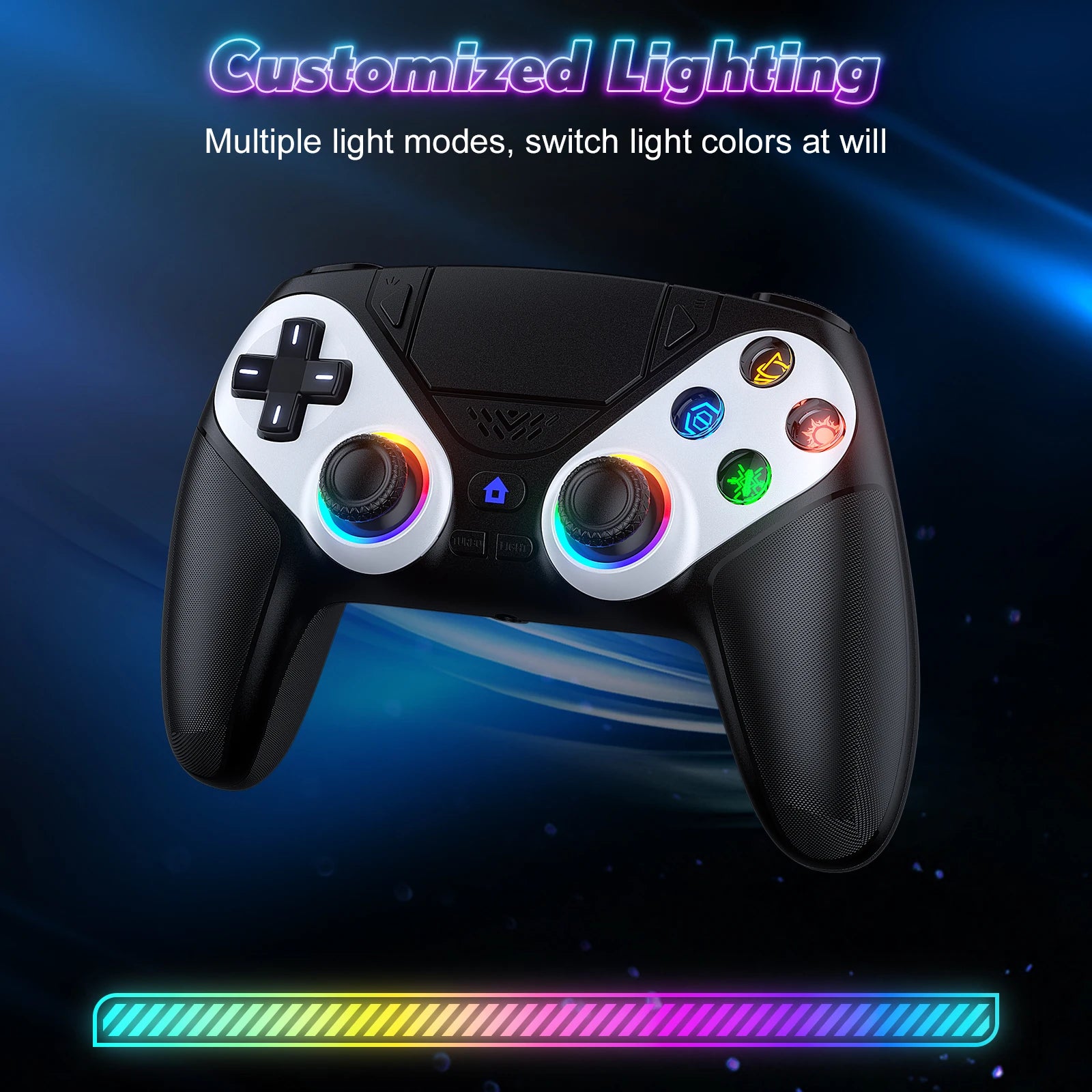Bluetooth Gamepad For Playstation 5 Wireless Controller PS5 Console Gaming Controller  With Turbo Dual Sense Vibrate Programming
