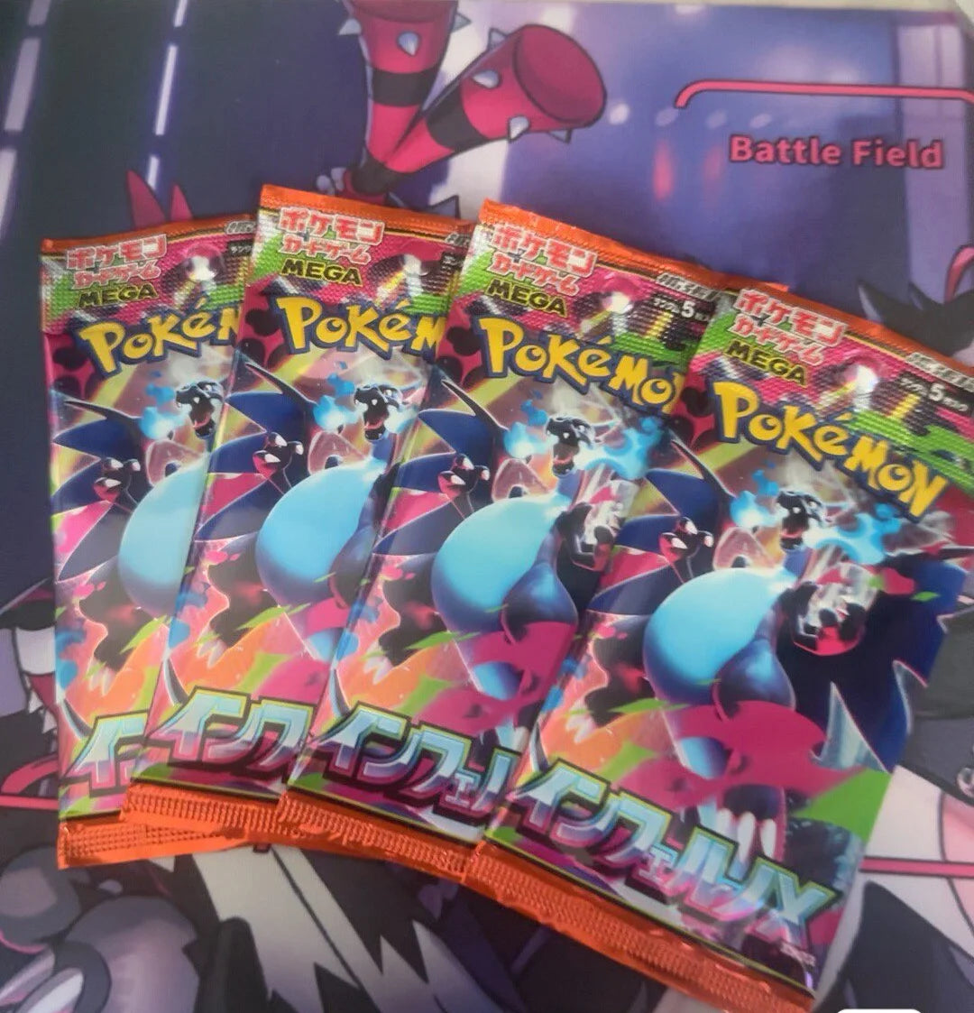 In Stock Pokemon Original Card Trading Ptcg Cartoon Japanese Version M2 Mega Evolution Supplementary Pack Fire Dragon Hell Flame