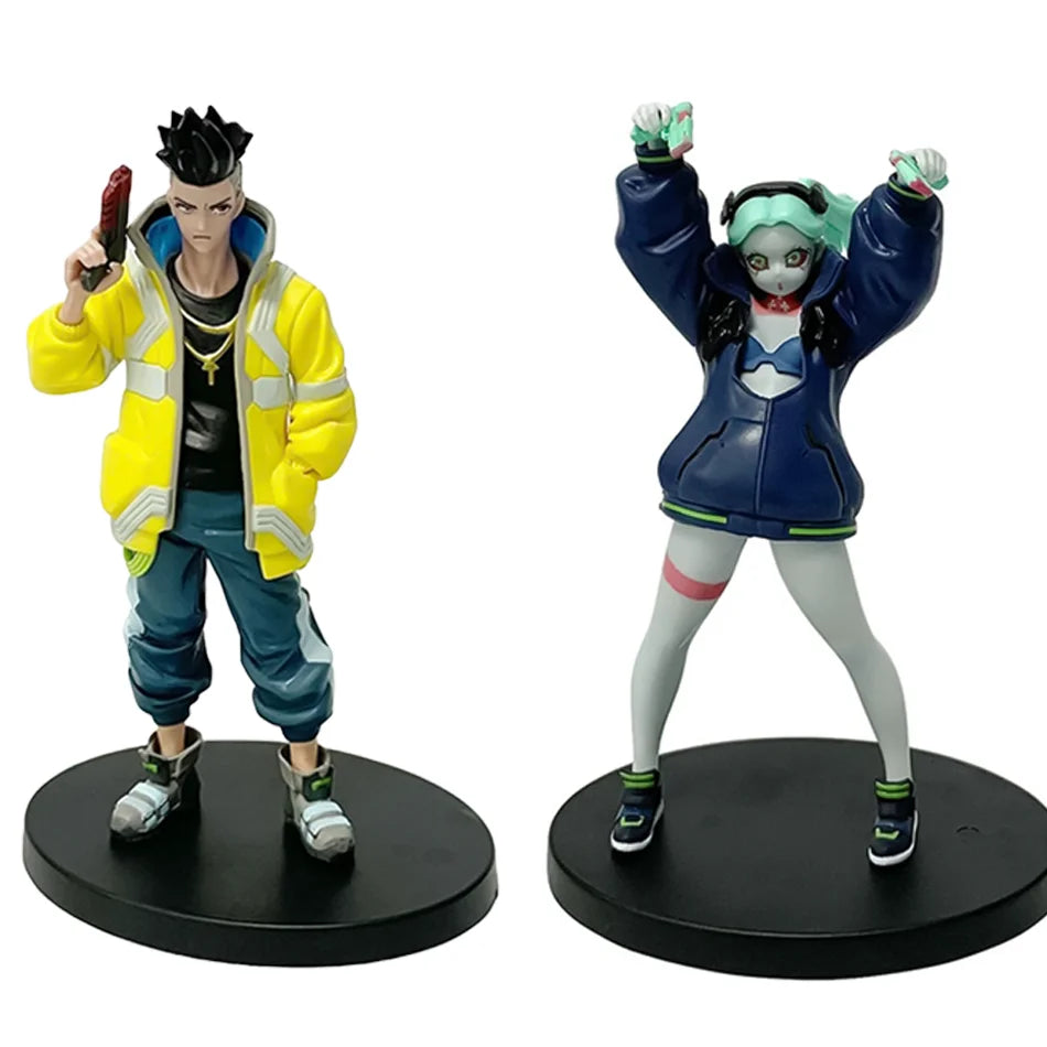 Anime-Spiel Cyberpunk: Edgerunners 17–22 cm Lucy Rebecca David Martinez Mond Actionfigur Spielzeug Anhänger Weihnachtsgeburtstagsgeschenk