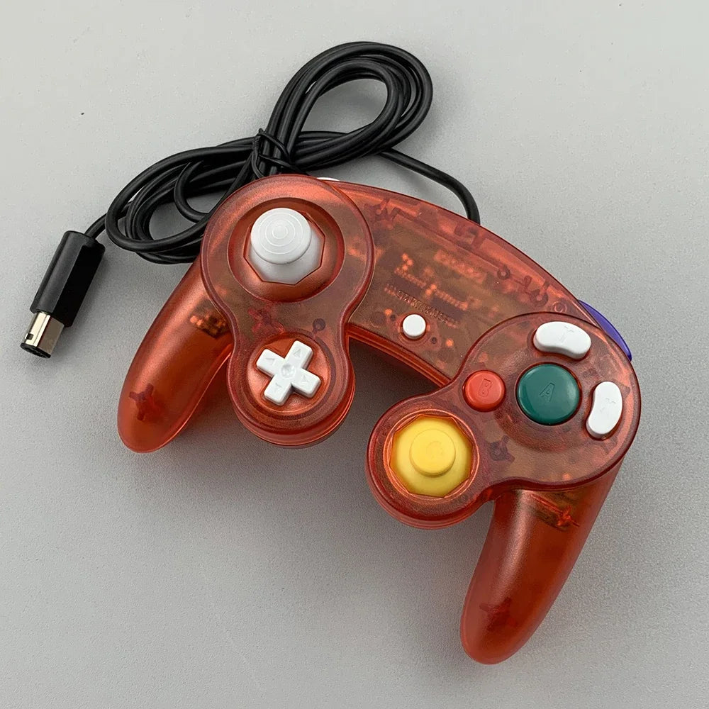 Transparent for GameCube For NGC Gamepad One Button Wired Game Controller Joystick for NGC Game Console Dropshipping