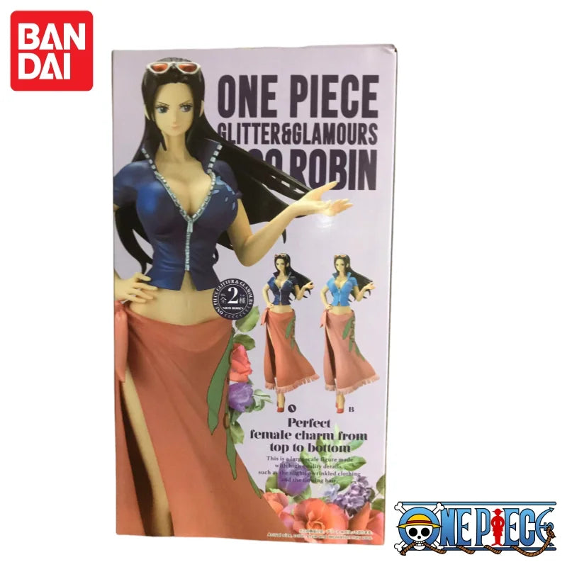 В наличност Оригинални Bandai One Piece Аниме Нико Робин Екшън Фигурки Колекционерски Модел Glamour Flash Две години По-късно Играчки