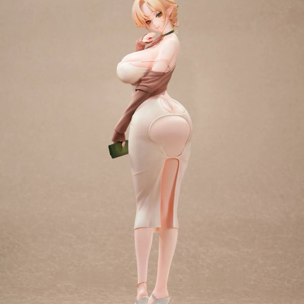 Elié Elf wife Art Elf - Anime Figure with Form Fitting Dress 27cm Sexy Movable PVC Figure Anime Girl Favorite Table Model Toy
