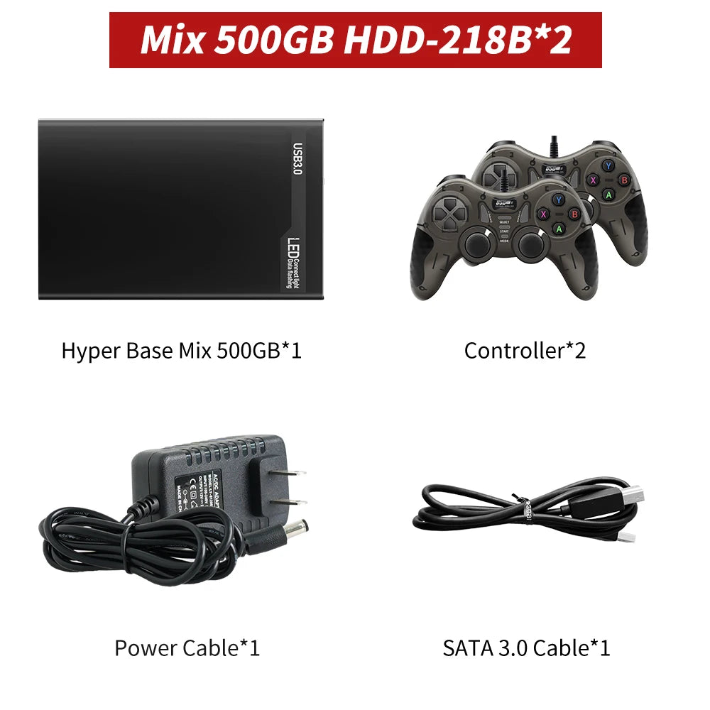Popular Emulators Game Consoles&Game Hard Drive With 38000+ Games For PS3/PS2/Xbox/Saturn/Switch/Gamecube Plug&Play for WIN PC