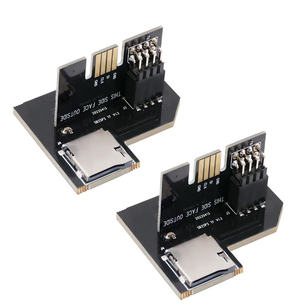 BitFunx TF MicroSD Card Adapter SD2SP2 POR For Nintendo Gamecube NGC NTSC Serial Port 2- Gold HQ ENIG Surface