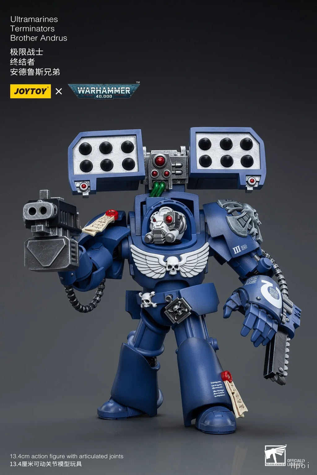 【UA】JOYTOY  Warhammer 40K  Scale 1/18 Action Figures Ultramarines Terminators Brother Andrus Models Toys Gifts