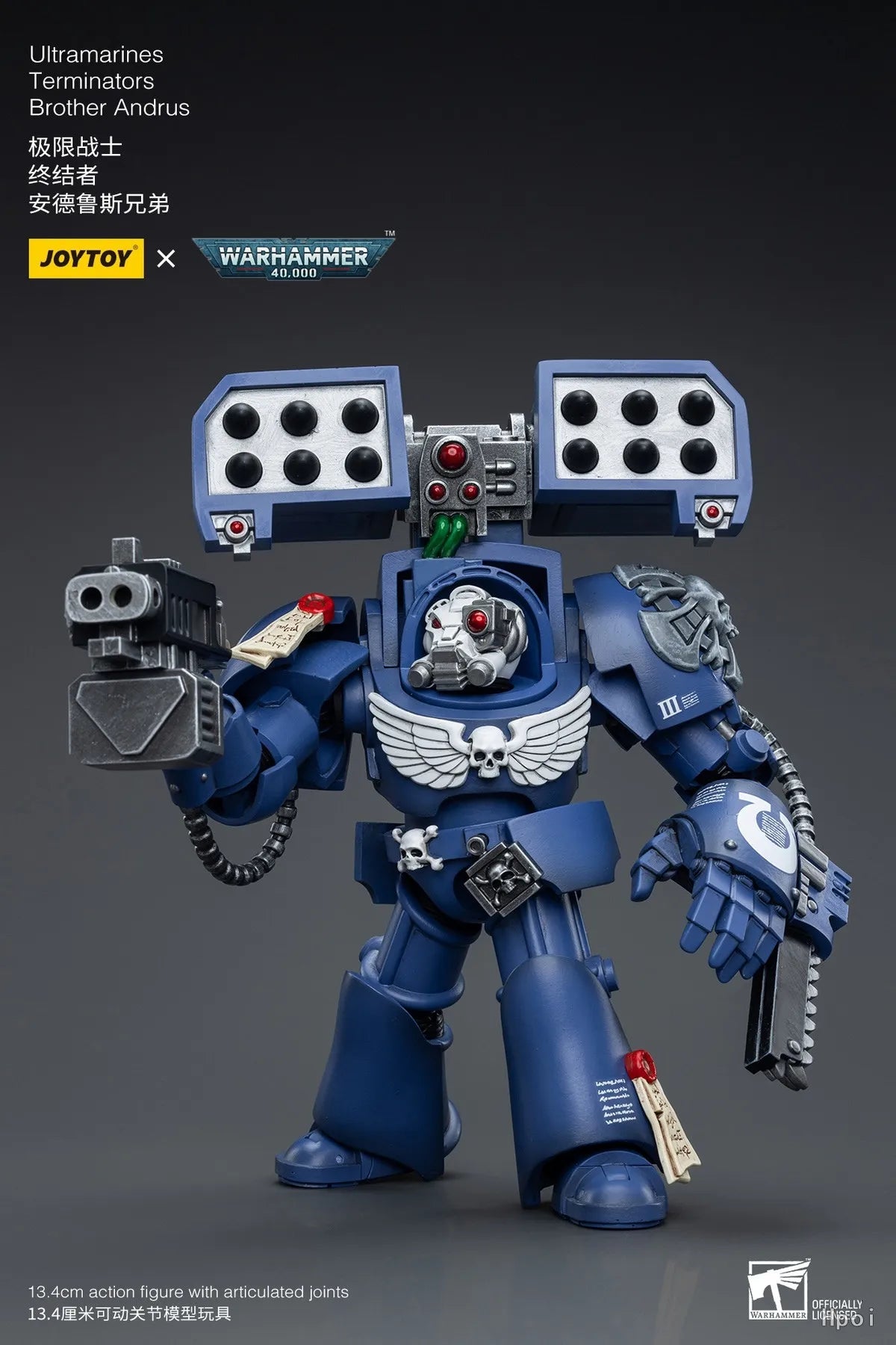 【UA】JOYTOY  Warhammer 40K  Scale 1/18 Action Figures Ultramarines Terminators Brother Andrus Models Toys Gifts
