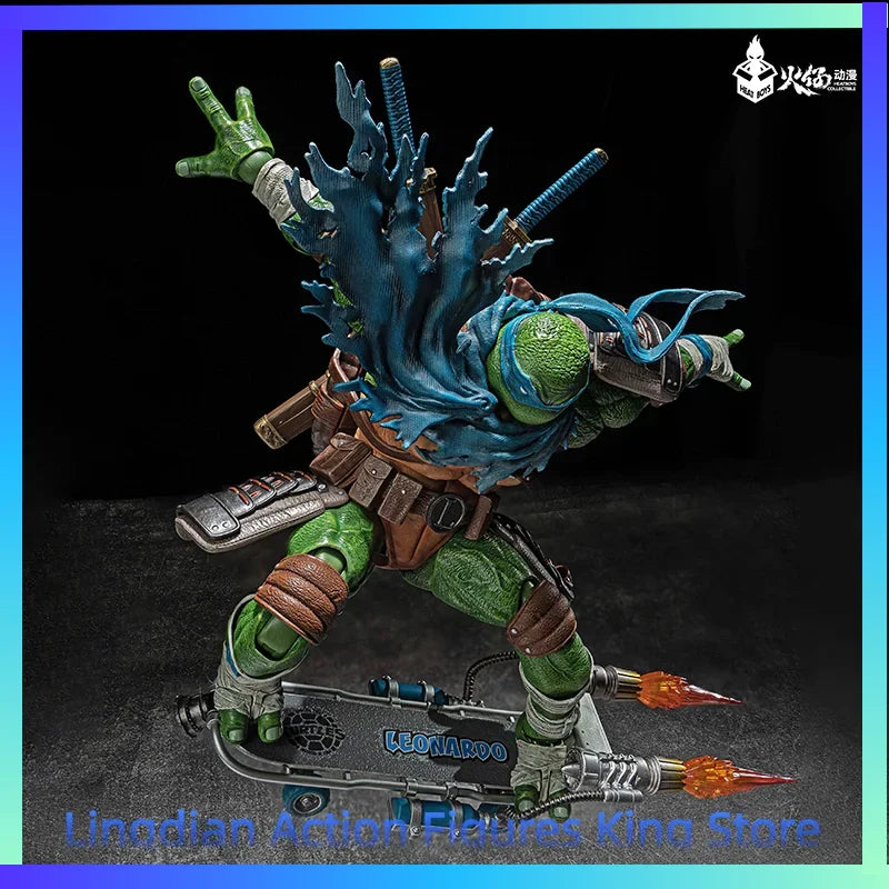 HEATBOYS Huo Zai Anime Teenage Mutant Ninja Turtles Leonardo Deluxe Edition Standard Edition Animation Model Action Figure Toy