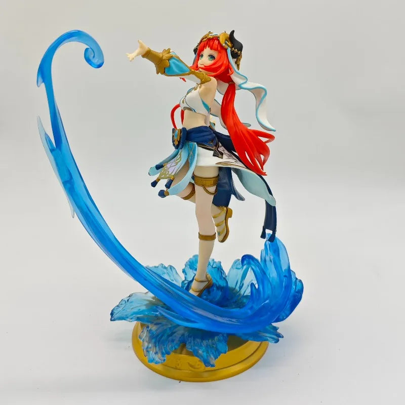 Mobile Game Anime Genshin Impact Astrologist Mona Megistus Figures Sexy Nilou Action Figures 23cm PVC Collection Birthday Toys