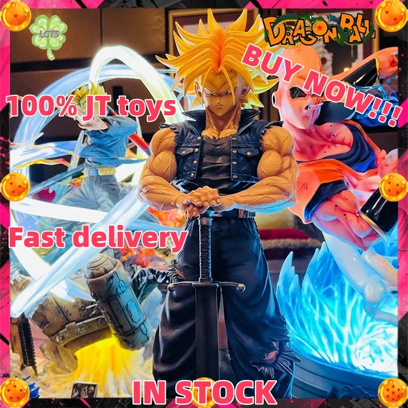 НАЛИЧНОСТ JT toys 53см Dragon Ball Аниме фигурка Torankusu Фигура Trunks PVC статуетка Колекция Модел Декорация Подаръчна играчка