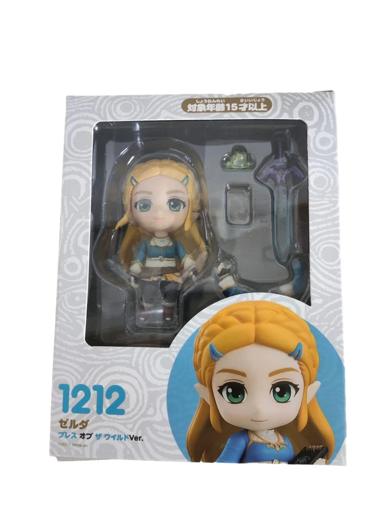 10cm #1212 The Legend of Zelda:Breath of The Wild Zelda Action  Figure #733-DX Link Anime Figure PVC Collection Model Doll Toys