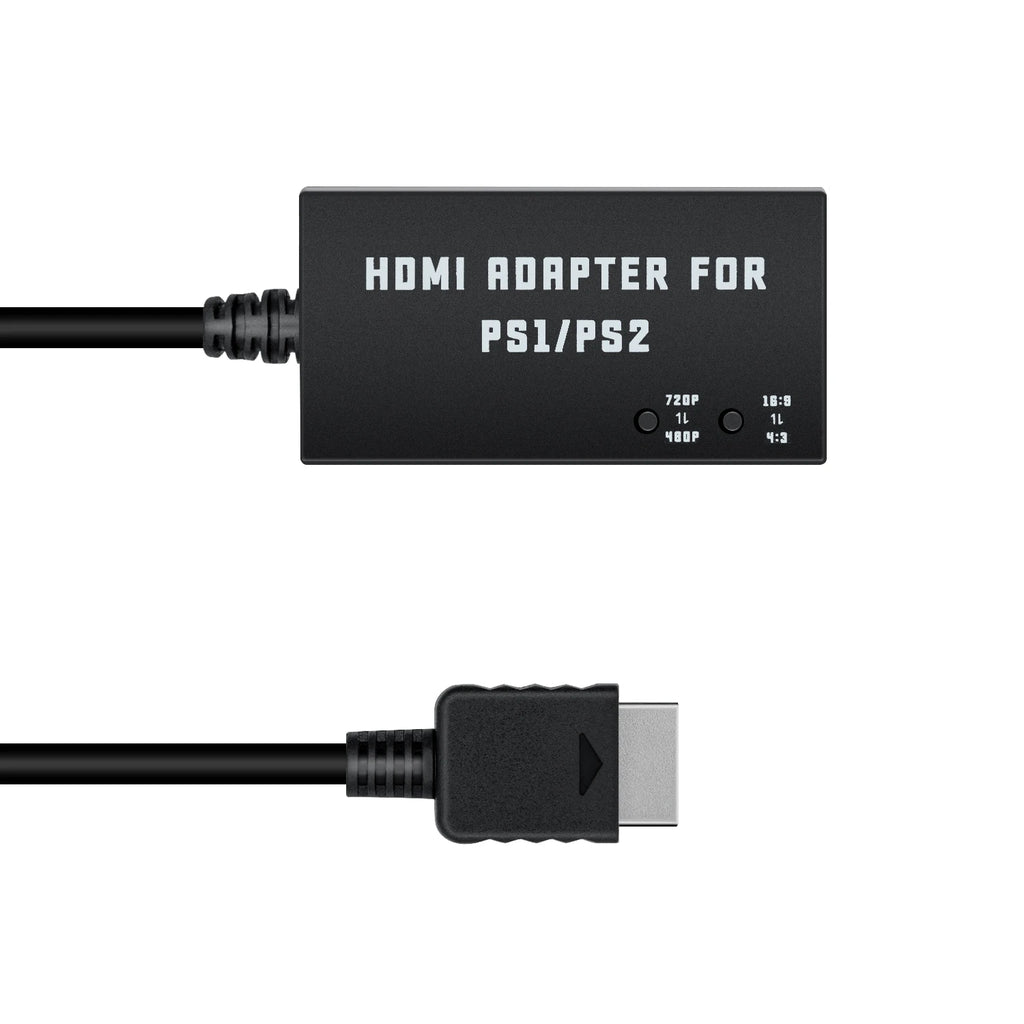 Multifunctional HDTV HDMI-compatible Audio Video Adapter Converter for PS1/PS2 Console for Monitors/Projectors for Gameplay