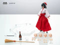 PA005 1/12 Scale Exorcist Witch Tsubaki Action Figure Pocket art series NO.5 15.5cm Female Soldier Figurine Model Toy