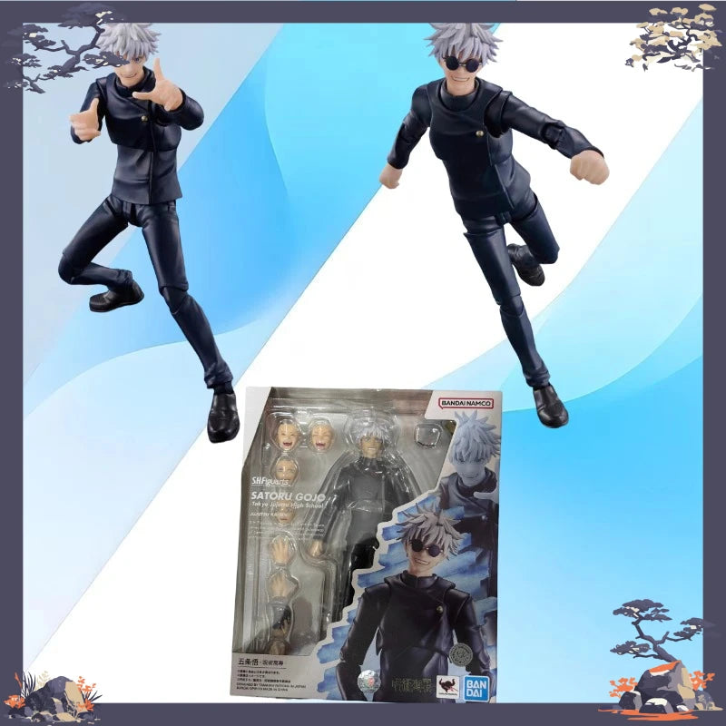 100% Original Bandai S.H.Figuarts SHF Jujutsu Kaisen Satoru Gojo Tokyo Jujutsu High School Anime Stock Action Figure Model