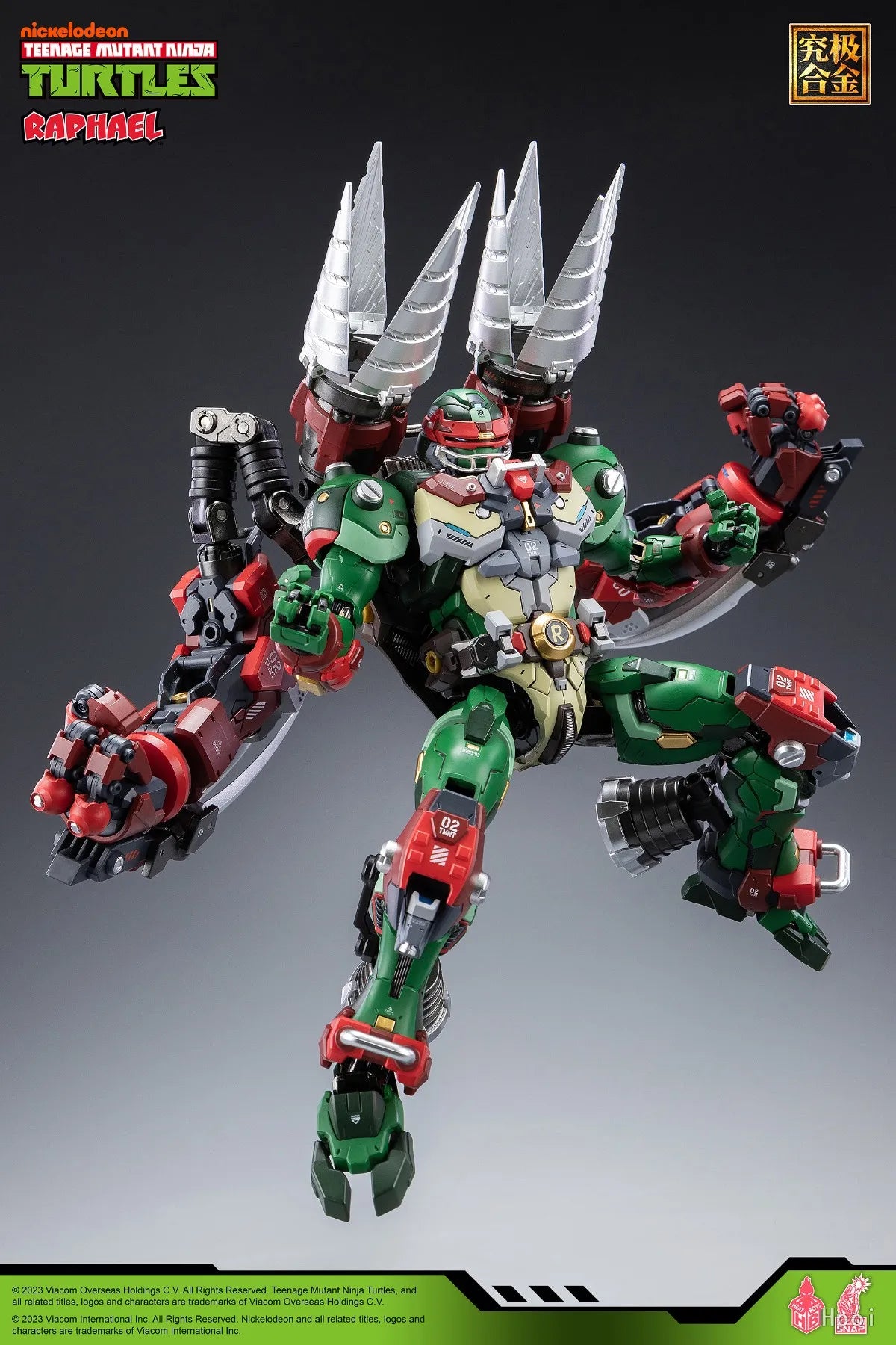 【UA】 HEATBOYS MechaHeat Series Alloy Mecha TMNT Raphael Action Figure Model Toy Gift