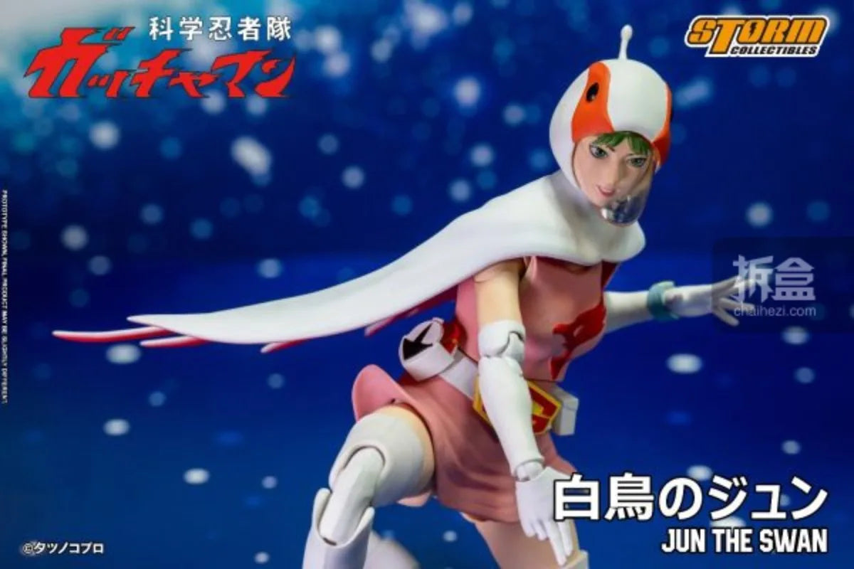 Storm Toys Genuine Science Ninja Team Gatchaman Series G1 Ken The Eagle G3 Jun The Swan Ken Washio 1/12 Action Figures Model Toy