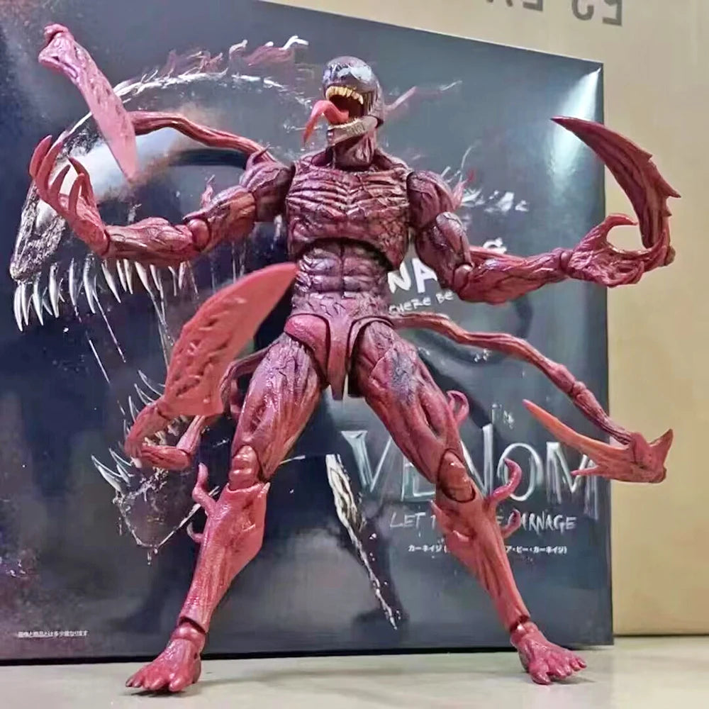 SHFiguarts Venom Red Venom Carnage Action Figure Shf Venom 2 Let There Be Carnage Anime Figure Model Toy Birthday Gifts Doll