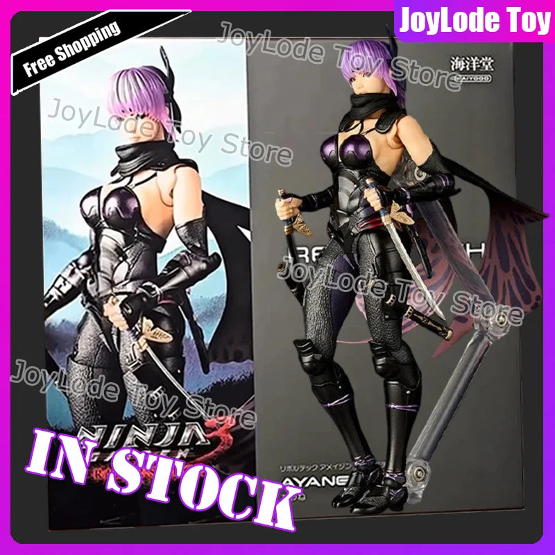 In Stock New Kaiyodo Revoltech Amazing Yamaguchi Ninja Gaiden Anime Figures Ayane Action Figure PVC Collection Model Toys Gifts
