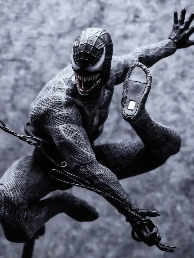 Sawtooth Toys Venom Spider-Man 6in Studio 1/12 Scale Symbiotic Variant Action Figure Anime Model Trendy Desktop Ornament Gifts
