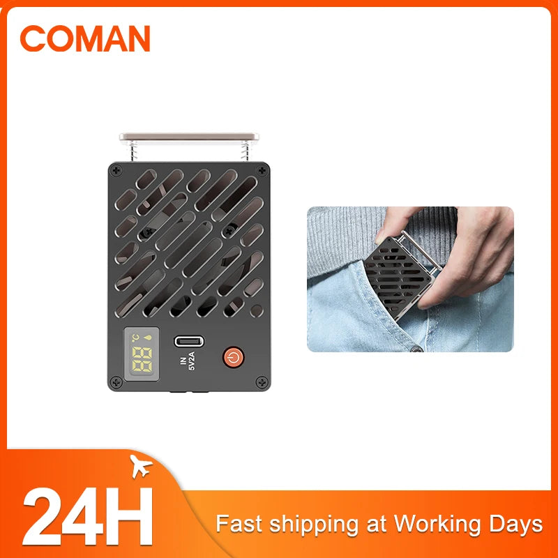 COMAN E11 Ultra Quiet Camera Cooling Fan High Speed Radiator Heat Sink Kit For DSLR Cameras 4K Video Sony Canon Nikon