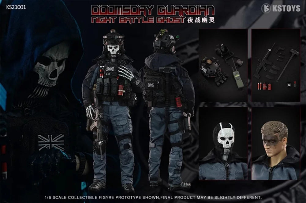KSTOYS KS21001 Soldier Doll Guardian Night Warrior Ghost Killer Full Set Moveable Action Figure Gift For Fans Birthday Party 1/6
