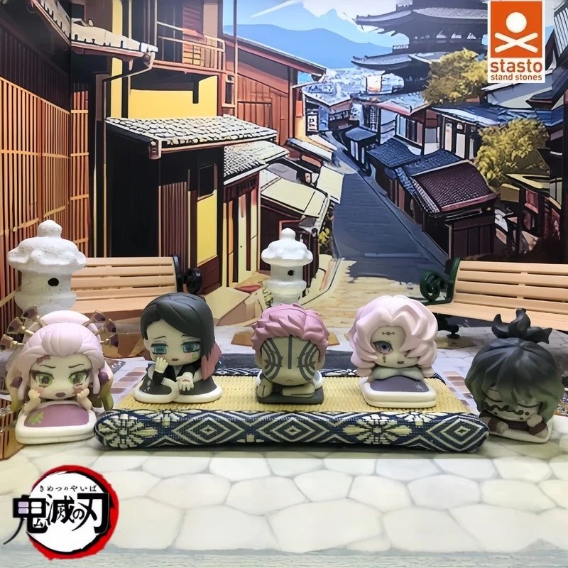 In Stock Stasto Genuine Demon Slaye Rui Daki Gyutaro Akaza Ju No Kata New Color Arc Gashapon Pvc Anime Figure Toys Collect Gifts