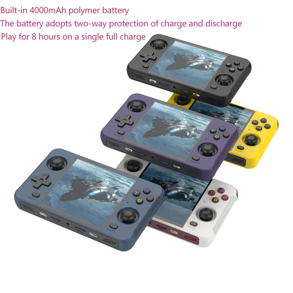 R40S Retro Pocket 720*720 4" IPS Screen Built-in WIFI Bluetooth 64-Bit RK3566 Open-Source Handheld Game Console Adult Kids Gifts