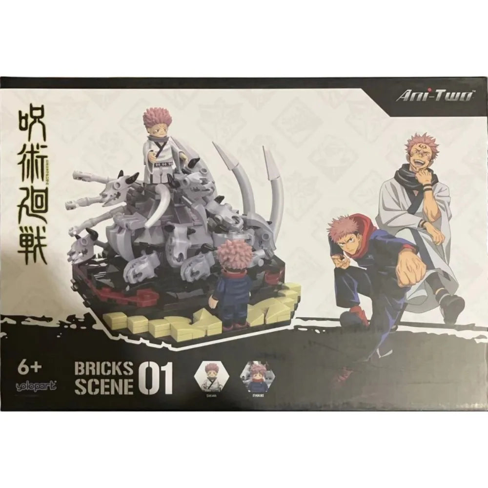 SUNRISEPOP Jujutsu Kaisen Bausteine ​​Ryōmen Sukuna Yuuji Itadori Ornamente Kunstwerk Figur Anime Action Modell Spielzeug Geschenk