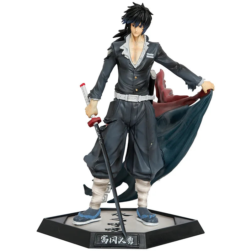 Anime Demon Slayer Kimetsu No Yaiba Tomioka Giyuu Battle Ver. PVC Action Figure Game Statue Collectible Model Kids Toys Doll