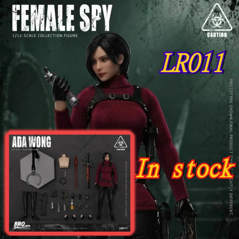 [In Stock] Hot-selling Toy BROTOYS Original Female Spy Ada Wong 1/12 LR011 Figure, Complete 6-Inch Posable Model