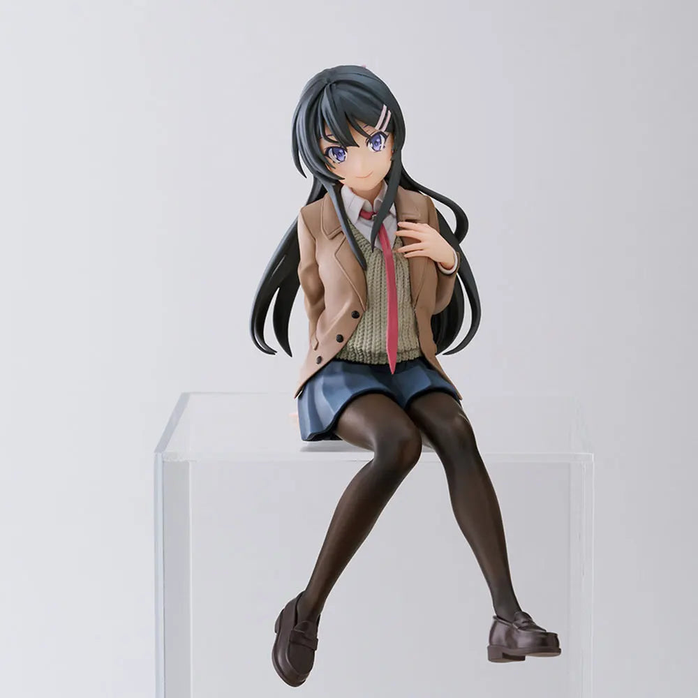 14CM Anime Rascal Does Not Dream of a Knapsack Kid Figure Sakurajima Mai Sitting Series Anime Model Toy Gift Collection PVC