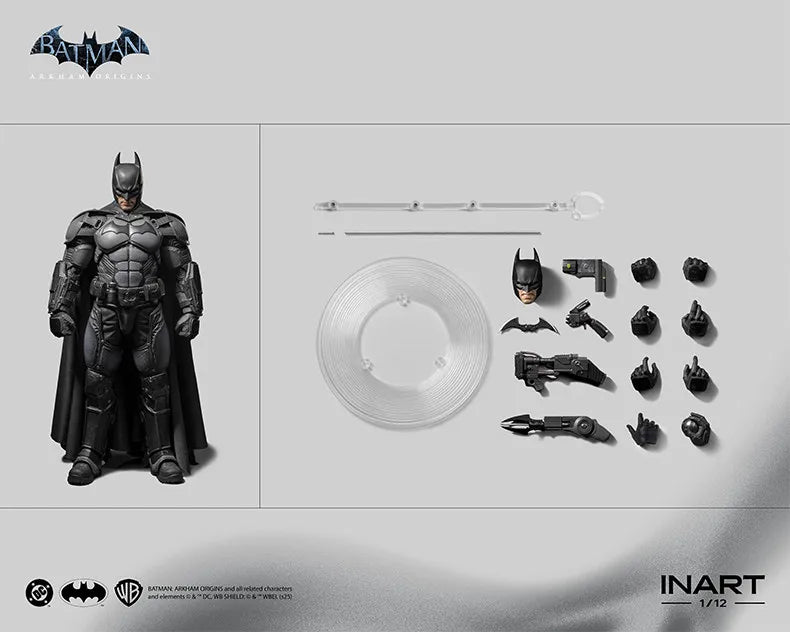 Figura de Acción Coleccionable de Batman: Arkham Origins, Escala 1/12, Marca INART