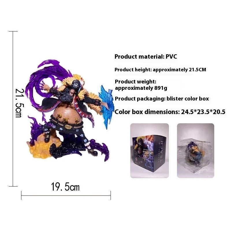 Blackbeard Marshall D Teach Figures Manga One Piece Anime Figure Black Beard Gk Statue Model Collection Room Ornament Gift
